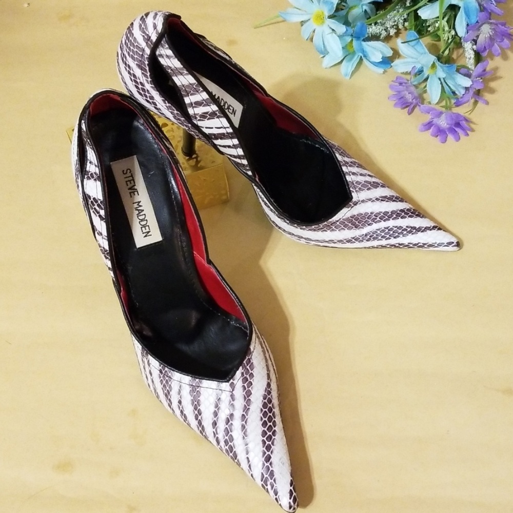 Steve Madden snakeskin heels